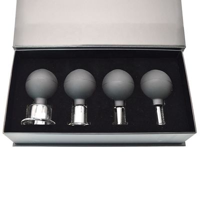 2024 Glas Rubber Massage Vacuüm Massage Cupping Set Therapie Machine Voor Lichaam Gezicht Achterbeen Leg Schouder Met Gepersonaliseerd Logo