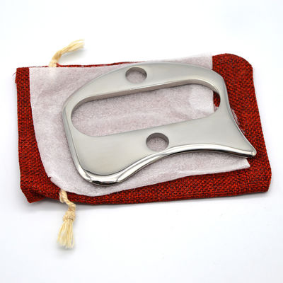 Voedingsmiddel van roestvrij staal Gua Sha Board in de vorm van Guasha Schrapen Massage Tool voor gezichtsmassage