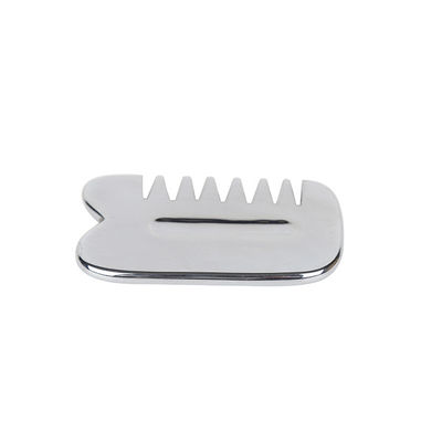 Gezichtsmassageur Authentiek zilver Terahertz Guasha Stone Gua Sha Comb voor anti-aging en gezichtsverjonging