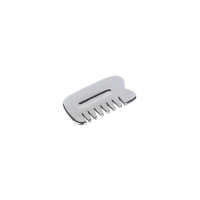 Gezichtsmassageur Authentiek zilver Terahertz Guasha Stone Gua Sha Comb voor anti-aging en gezichtsverjonging