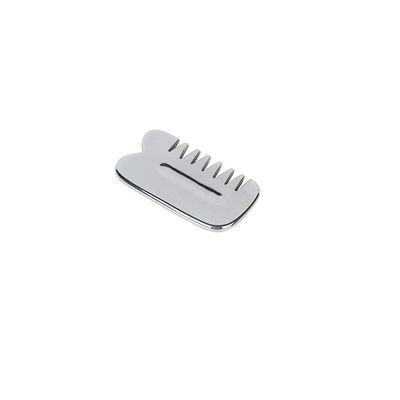 Gezichtsmassageur Authentiek zilver Terahertz Guasha Stone Gua Sha Comb voor anti-aging en gezichtsverjonging