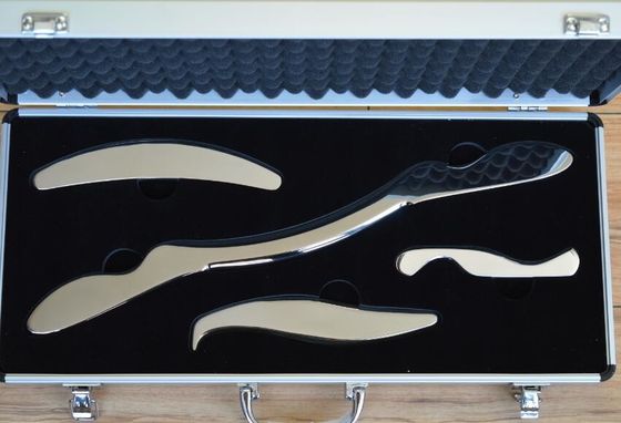 Metalen massagetools voor Guasha Set van 4 roestvrij staal Gua Sha schrapen lichaam Guasha massage