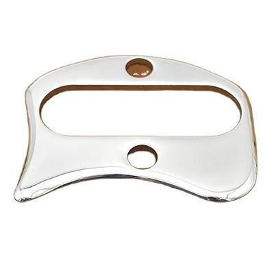Roestvrij staal Gua Sha-gereedschap voor lichaamsmassageur Schrapen Massagehulpmiddelen Ongeveer 9,8cm*7,5cm Metaal Guasha-massage