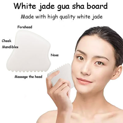 Body Massager Witte Jade Gua Sha Steen voor gezichts- en nekmassage Beste keuze
