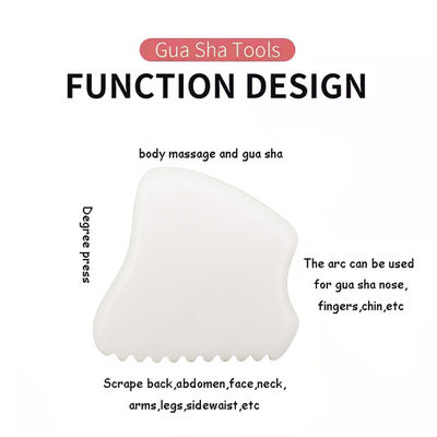 Body Massager Witte Jade Gua Sha Steen voor gezichts- en nekmassage Beste keuze