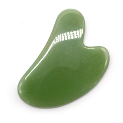 Body Massager Accessoire Hartvorm Gua Sha Board gemaakt van natuurlijke Aventurine Jade in groen