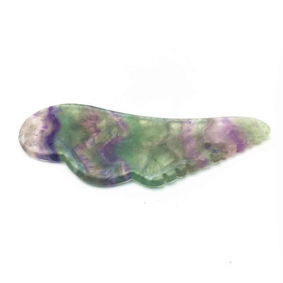 Gezondheidszorg Massage Natuurlijke kleurrijke JADE Guasha Fluoriet Gua Sha Schrapen Massage Tool