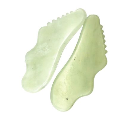 Custom Natural Xiuyn Jade Guasha Tool Stone Scraping Massage Gua Sha Board Voor schoonheid met certificaat en aangepast logo
