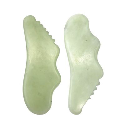 Custom Natural Xiuyn Jade Guasha Tool Stone Scraping Massage Gua Sha Board Voor schoonheid met certificaat en aangepast logo