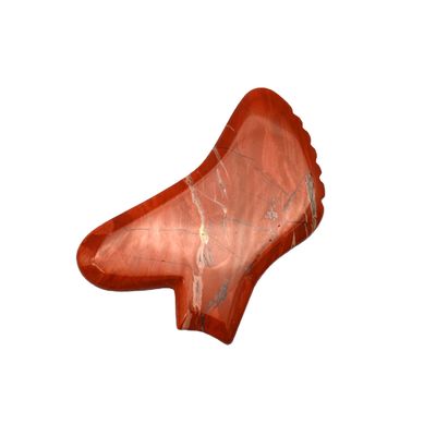 Edelsteen op maat Rozenkwarts Rood Jaspis Howliet Guasha Jade Gua Sha Gezichtsschrapen Massage Tool met Timing Control