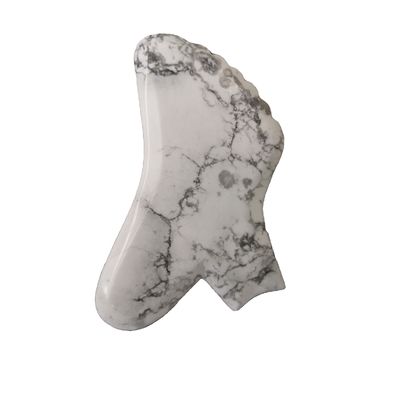 Edelsteen op maat Rozenkwarts Rood Jaspis Howliet Guasha Jade Gua Sha Gezichtsschrapen Massage Tool met Timing Control