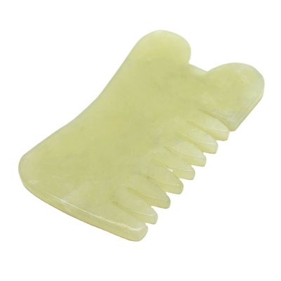Xiuyan Jade Guasha Massage Comb Gua Sha Scarping Gezichtsgereedschap met Infrarood Fysiotherapie Functie 88*50*4mm