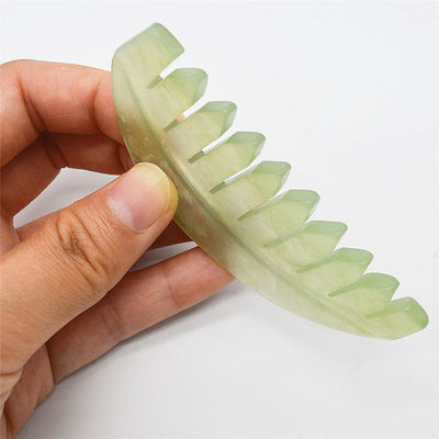 Muziek Functie 2024 Jade Gua Sha Natuurlijke Xiuyan Haar Kam Jade Kammen Huidverzorging Tools ABK-90 voor huidverzorging liefhebbers