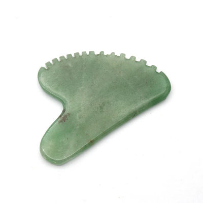 Hartvorm Groene Aventurine Guasha Massager 100% Natuurlijke Jade Aventurine Gua Sha Met Privé Label