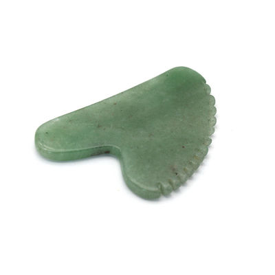 Hartvorm Groene Aventurine Guasha Massager 100% Natuurlijke Jade Aventurine Gua Sha Met Privé Label