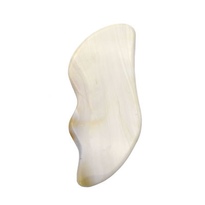 7.5*6.5cm Natuurlijk Grijs Agate Gua Sha Gereedschap voor het schrapen van Massage Massager Eigenschappen