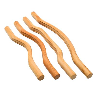 OEM/ODM Acceptabel 4 in 1 Full Body Hout Gua Sha Massage Tools Set voor diepe schraaptherapie en spiermassage
