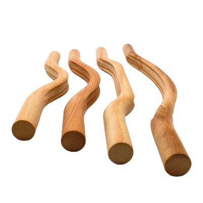 OEM/ODM Acceptabel 4 in 1 Full Body Hout Gua Sha Massage Tools Set voor diepe schraaptherapie en spiermassage