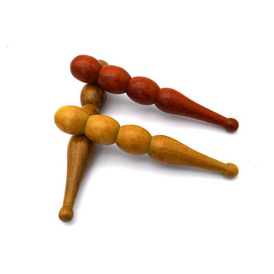 Eigenschappen Massager Houten handdrukmassage Pen-handleiding Gezichtsreflexologie-instrument voor diepe weefsel ontspanning
