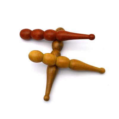 Eigenschappen Massager Houten handdrukmassage Pen-handleiding Gezichtsreflexologie-instrument voor diepe weefsel ontspanning