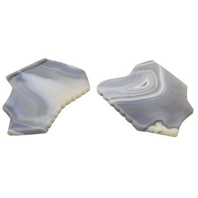 Custom Guasha Board Massage Tools Healing Stone Scraper Board Gezichtsmassage voor gezichtsverjonging Grijs Agate Gua Sha