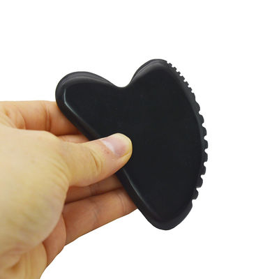 Natuurlijke jade steen Gua Sha Board voor het schrapen van massage op gezicht en lichaam Zwarte Guasha Stone Tool