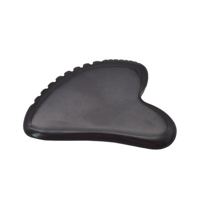 Natuurlijke jade steen Gua Sha Board voor het schrapen van massage op gezicht en lichaam Zwarte Guasha Stone Tool