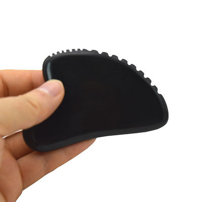 Natuurlijke jade steen Gua Sha Board voor het schrapen van massage op gezicht en lichaam Zwarte Guasha Stone Tool