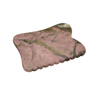 Zwart 7*5,5*0,5 cm Rhodoniet of Mookaïet Jade Gua sha board Guasha Stone Scraping Guasha Massage Tools voor gezichtsverzorging