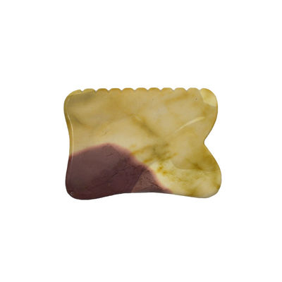 Zwart 7*5,5*0,5 cm Rhodoniet of Mookaïet Jade Gua sha board Guasha Stone Scraping Guasha Massage Tools voor gezichtsverzorging