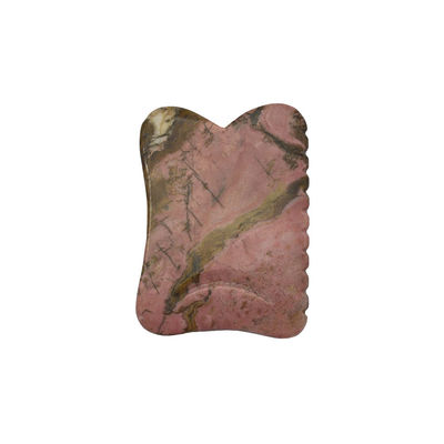 Zwart 7*5,5*0,5 cm Rhodoniet of Mookaïet Jade Gua sha board Guasha Stone Scraping Guasha Massage Tools voor gezichtsverzorging