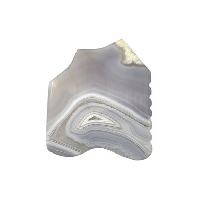Gezondheidszorg Grijzige gestreepte agate jade gua sha steen guasha bord maatwerk massage schrapen therapie hulpmiddel voor gezicht en lichaam