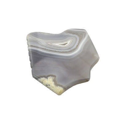 Gezondheidszorg Grijzige gestreepte agate jade gua sha steen guasha bord maatwerk massage schrapen therapie hulpmiddel voor gezicht en lichaam