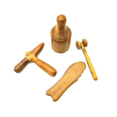 Massagehamer Houten Gua Sha Schrapen Massage Guasha Gereedschap Traditionele Cupping Voor Lichaam En Houten Massage Roller