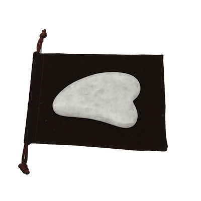 Handgestuurd Gua Sha Tool Gepolijste Witte Jade Massager voor spierrelaxatie en schoonheidsverbetering