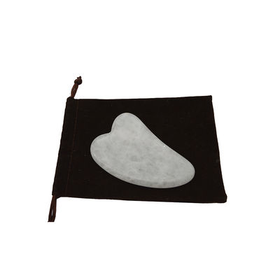 Handgestuurd Gua Sha Tool Gepolijste Witte Jade Massager voor spierrelaxatie en schoonheidsverbetering