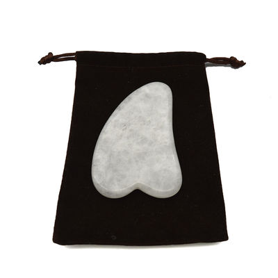 Handgestuurd Gua Sha Tool Gepolijste Witte Jade Massager voor spierrelaxatie en schoonheidsverbetering