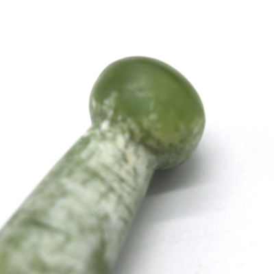 Gua Sha Massage Point Acupressure Guasha Massager Sticker Handgemaakte Natuurlijke Groene Jade Massage Stick Voor Voeten Eigenschappen