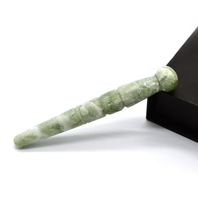 Gua Sha Massage Point Acupressure Guasha Massager Sticker Handgemaakte Natuurlijke Groene Jade Massage Stick Voor Voeten Eigenschappen