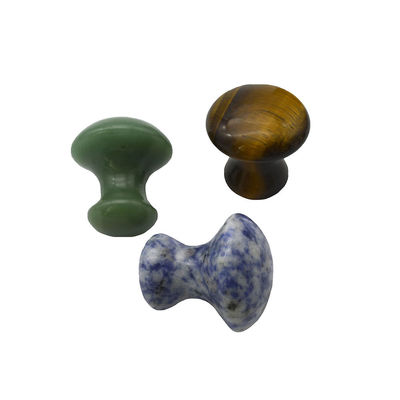 40mm Hoogte 30mm Diameter Roos kwarts Champignonvormige Gua Sha Massage Stones