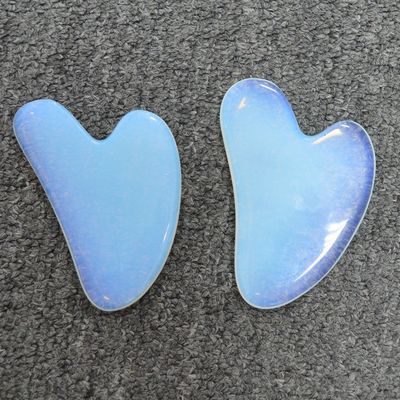 Technische gepolijste opaalsteen Gua Sha schraapmasser voor huidverzorging en ontgifting