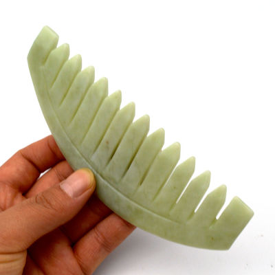 Gezichtsmassage 2019 Gua Sha Xiuyan Jade Schrapen Massage Kam Met Haar voor het reguleren van de functie Reguleren van het lichaam