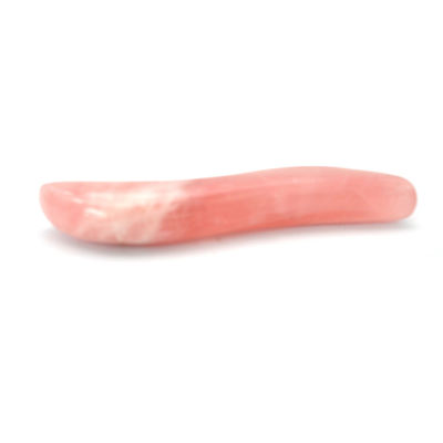 Gepolijste rozenkwarts Gua Sha massagestok 110 mm lengte voor gezichts- en acupunctuurpuntbehandeling