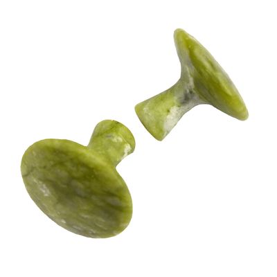 Groene paddenstoelvormige massagesteen voor diepweefselmassager en ontspannende SPA-massage No abkgs-022