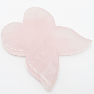 De betere natuurlijke rozen kwarts Guasha gereedschappen voor massager vlinder Guasha Body Massager OEM ODM