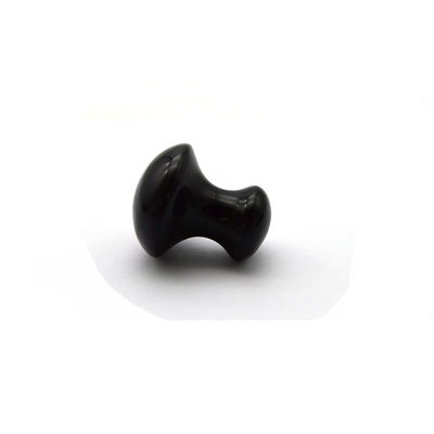 2024 Natuurlijke zwarte obsidiaan paddenstoel Guasha Beauty Massage Gua Sha Stone Voor Gezicht Lichaam Modus ABK-59