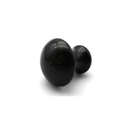 2024 Natuurlijke zwarte obsidiaan paddenstoel Guasha Beauty Massage Gua Sha Stone Voor Gezicht Lichaam Modus ABK-59
