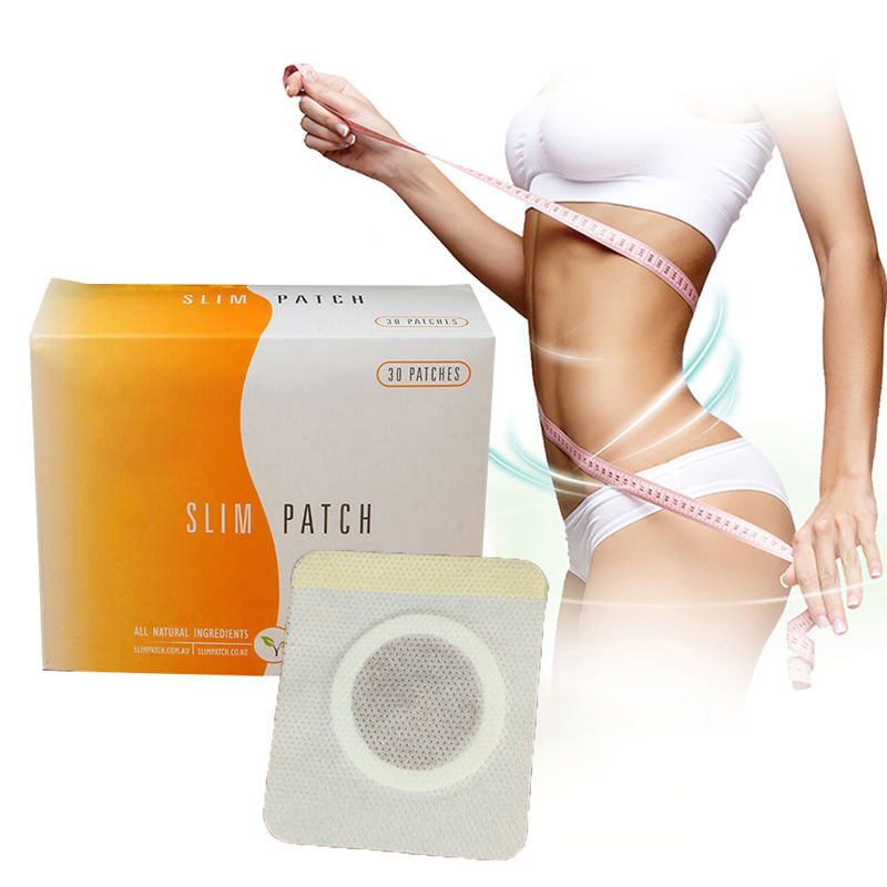 30pcs Magnet Body Slim Patch Navel Buik Slimming Patches Gewichtsverlies Brandend Patches Voor Vet Firming Stickers Wit Rood