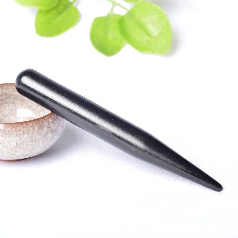 Acupunctuurpuntmassage Guasha Pen van zorg voor de lichaamsvorm van Dangle Charm Ball Bian Stone Facial Gua Sha Massager