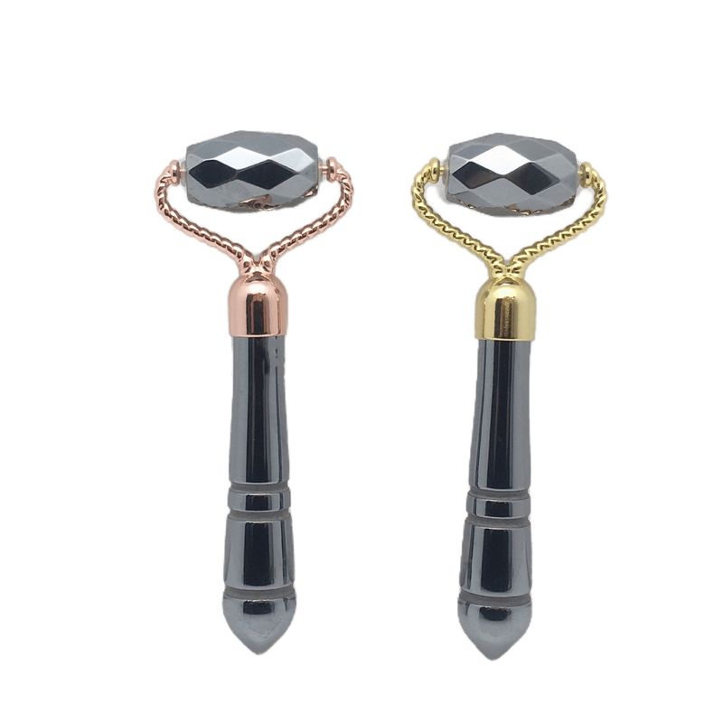 Gezichtsmassage Terahertz Stone Face Guasha Roller Energy Stone Gezichtsmassage voor natuurlijke schoonheid Huid en spiermassage
